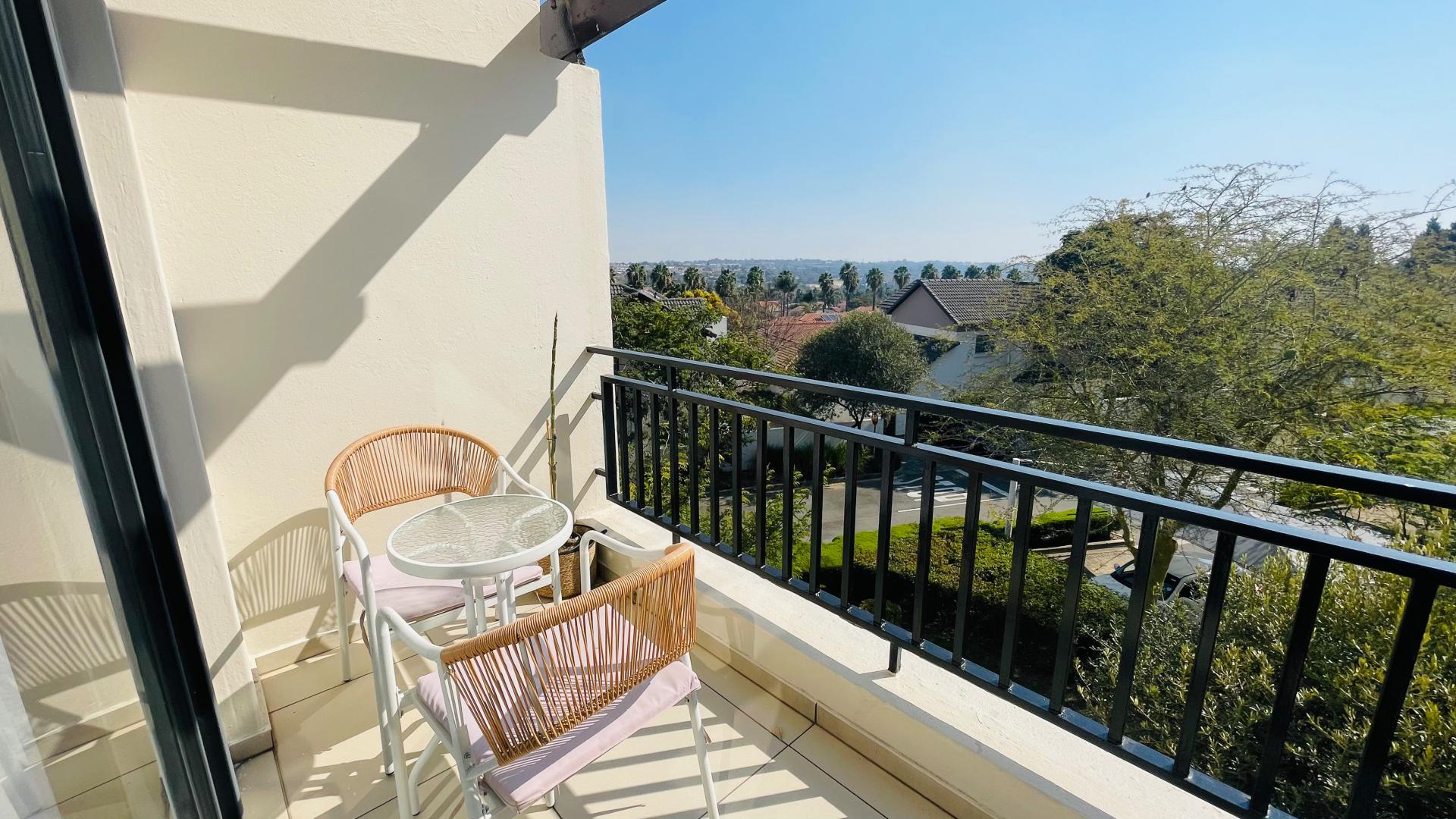 Balcony of property in Fourways