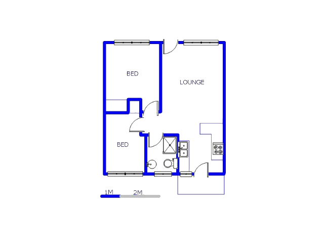 Floor plan of the property in Elspark