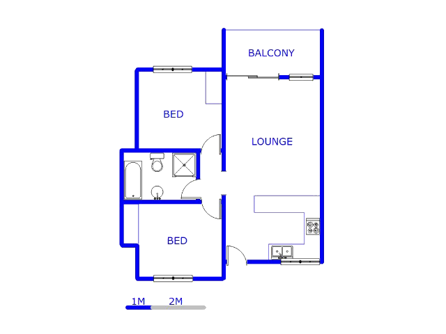 Floor plan of the property in Jansen Park