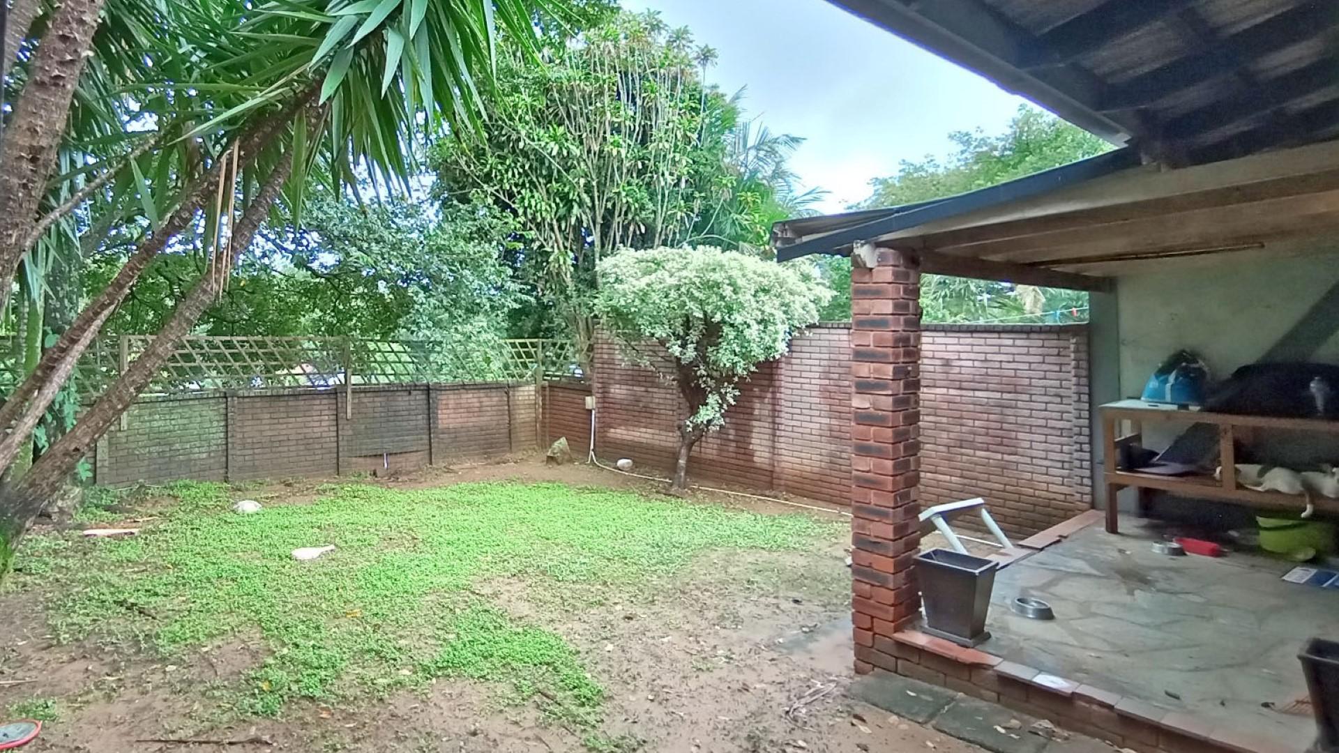 Backyard of property in Amanzimtoti 