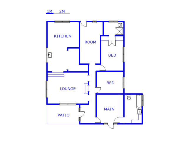 Floor plan of the property in Woodlands - PMB