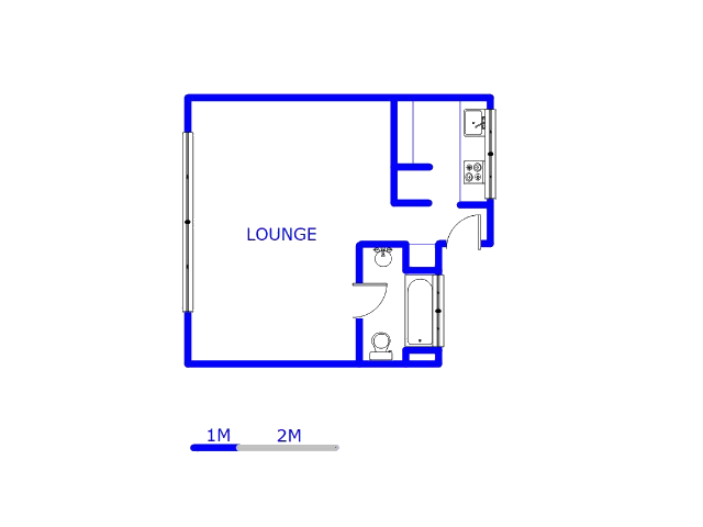 Floor plan of the property in Sunnyside