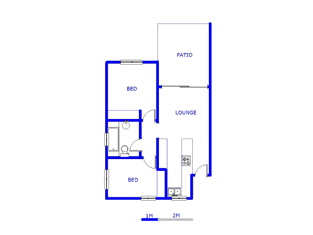 Floor plan of the property in Sheffield Manor
