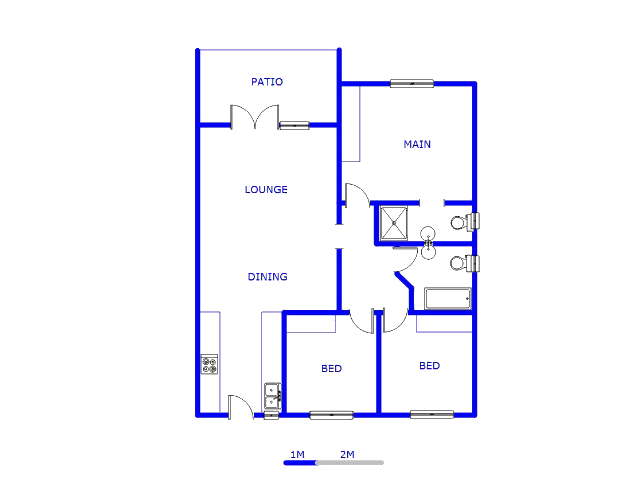 Floor plan of the property in Ravenswood