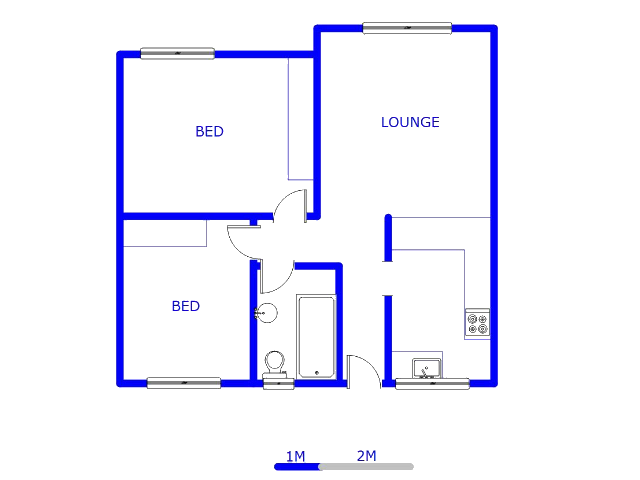Floor plan of the property in Croydon