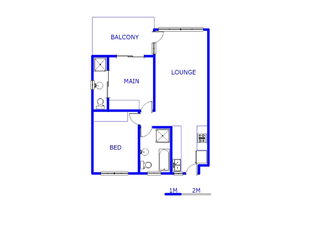 Floor plan of the property in Oakdene