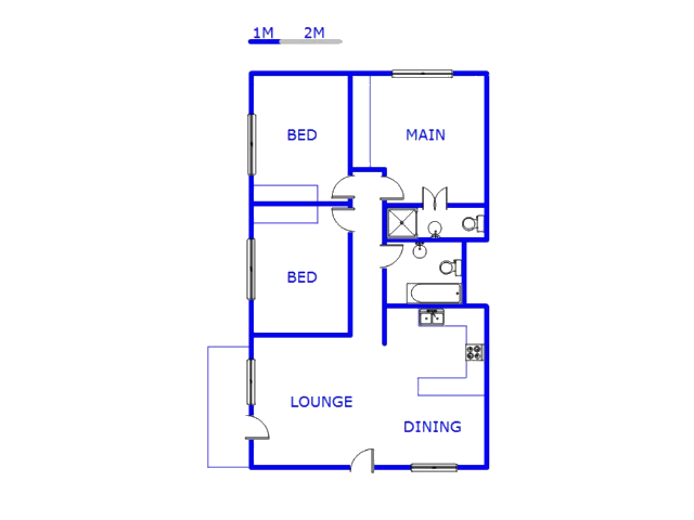 Floor plan of the property in Pelham