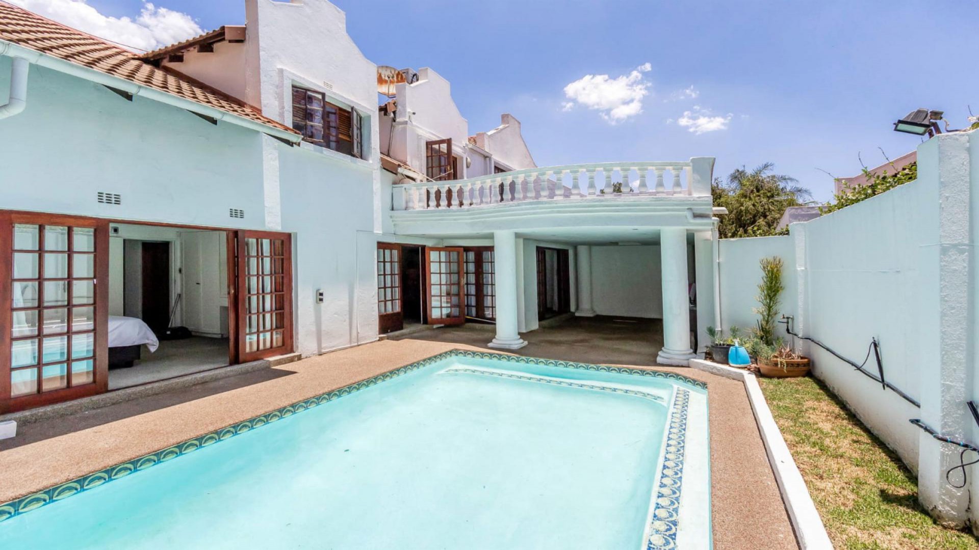Backyard of property in Bryanston