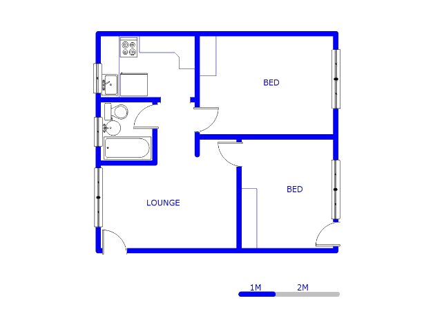 Floor plan of the property in Townsview
