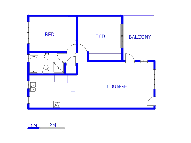1st Floor - 91m2 of property for sale in Linden