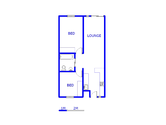 Floor plan of the property in Mountain View