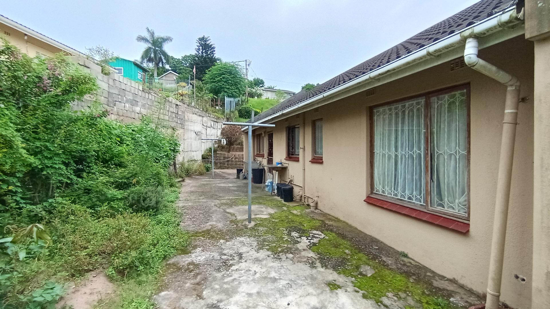 Backyard of property in Verulam 
