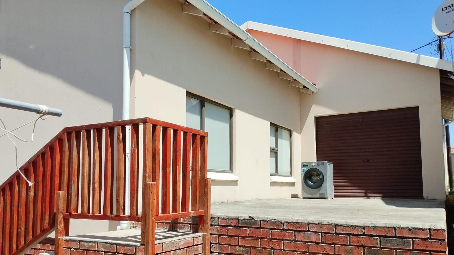 Backyard of property in East London