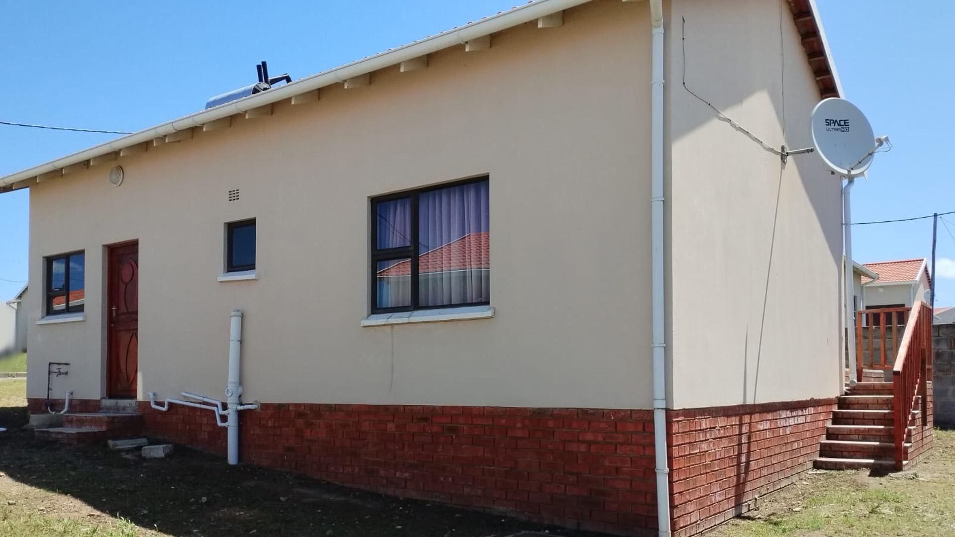 Backyard of property in East London