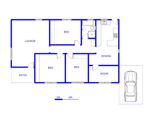 Floor plan of the property in Primrose