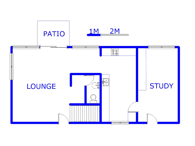 Floor plan of the property in Moreletapark