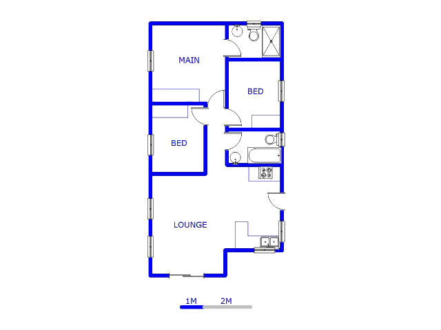 Floor plan of the property in Albertsdal