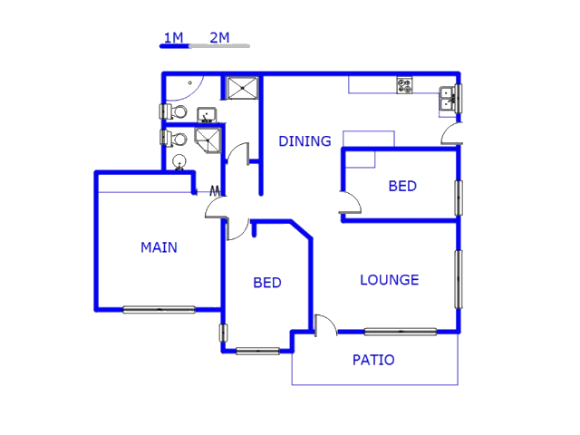Floor plan of the property in Shallcross 