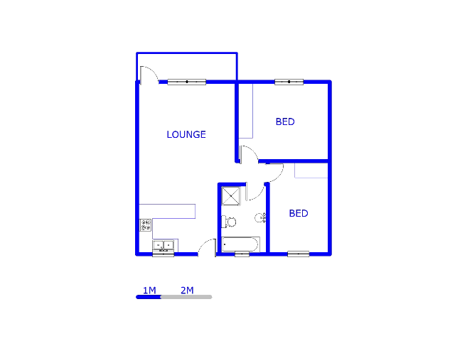 Floor plan of the property in Hesteapark