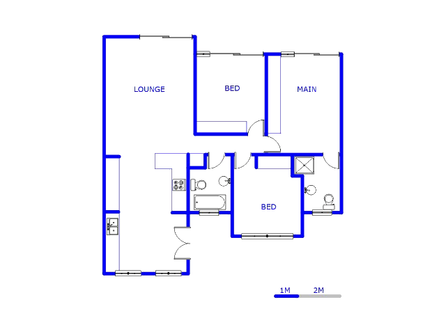 Floor plan of the property in Lone Hill