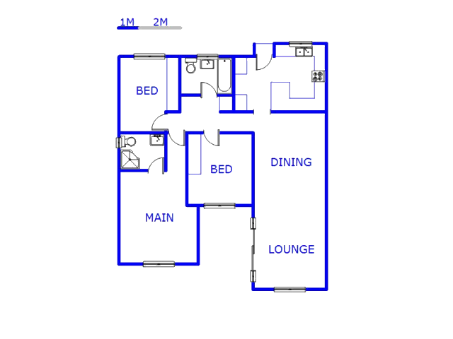 Floor plan of the property in Orient Hills
