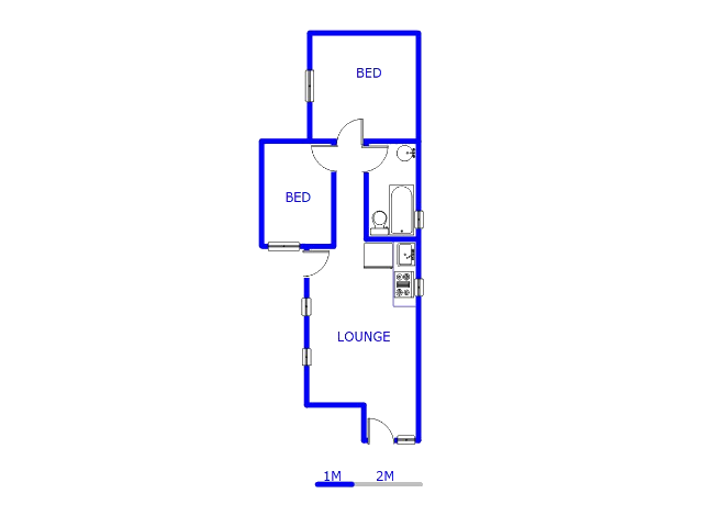 Floor plan of the property in South Hills