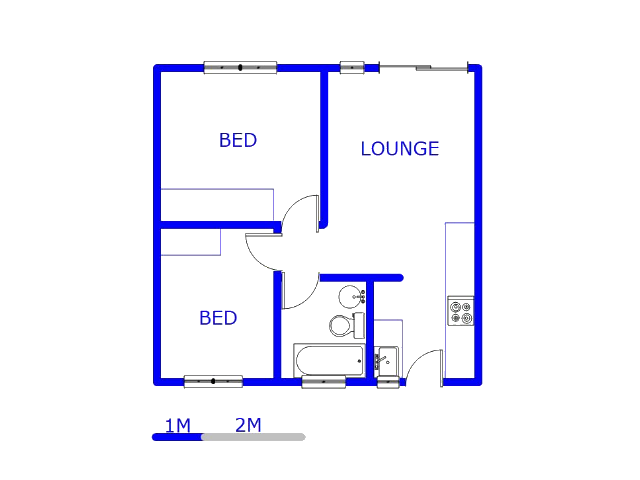 Floor plan of the property in Ormonde