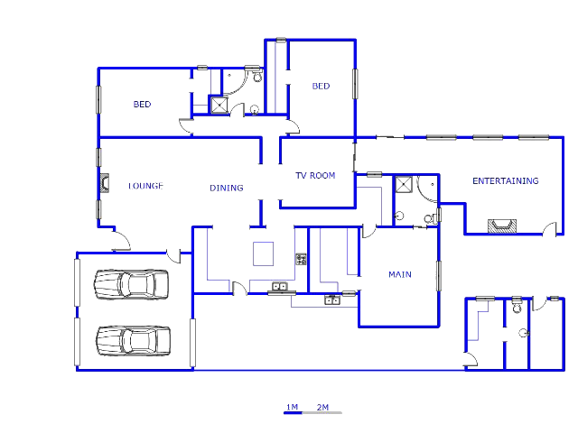 Floor plan of the property in Zeekoei Vlei