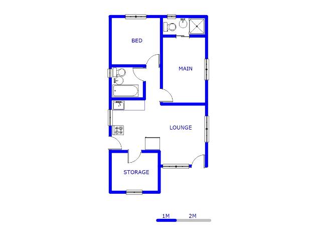 Floor plan of the property in Delmore Park
