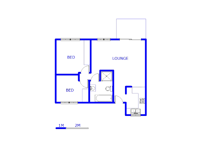 Floor plan of the property in Equestria