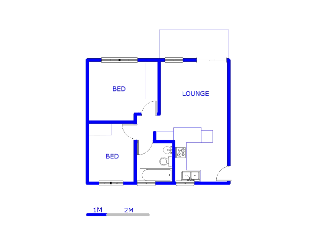 Floor plan of the property in Clarina