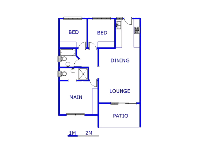 Floor plan of the property in Ravenswood