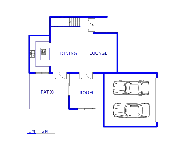 Floor plan of the property in Barbeque Downs