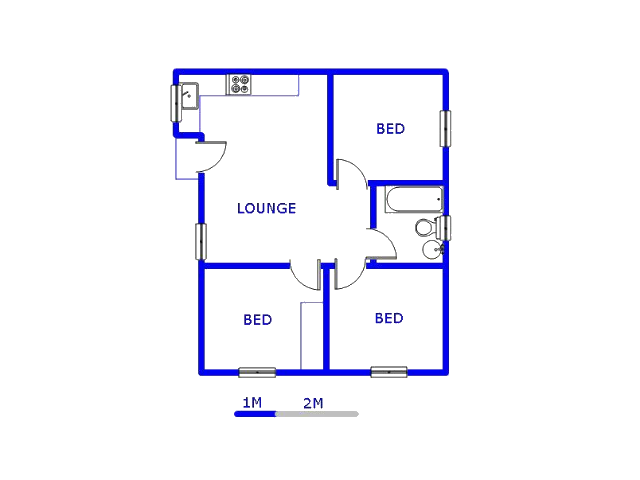 Floor plan of the property in Salfin