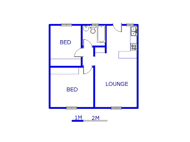 Floor plan of the property in Ravenswood