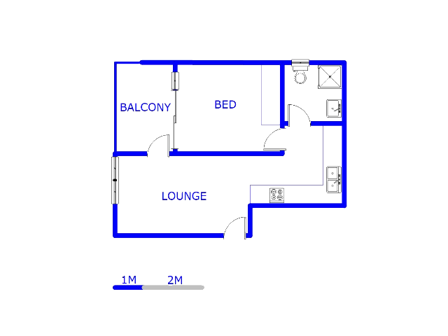 Floor plan of the property in Zwartkoppies