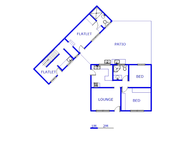 Floor plan of the property in Crossmoor