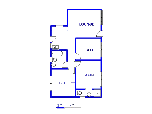 Floor plan of the property in Dersley