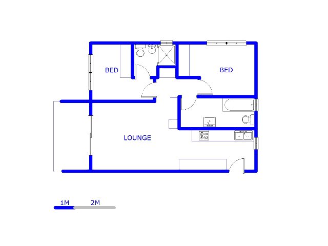 Floor plan of the property in Lyttelton AH