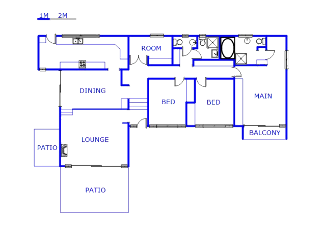 Floor plan of the property in Athlone