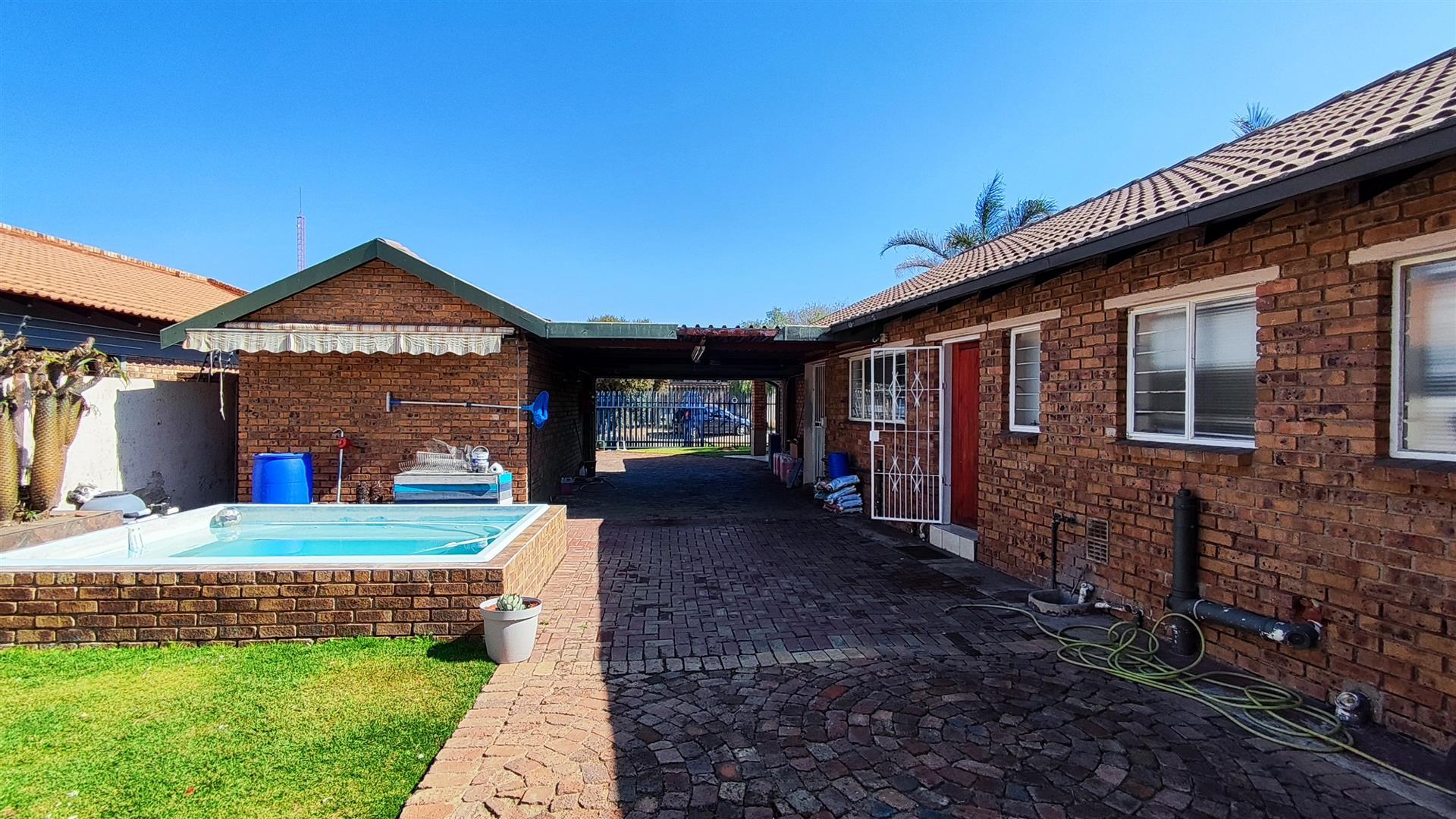 Backyard of property in Van Dykpark