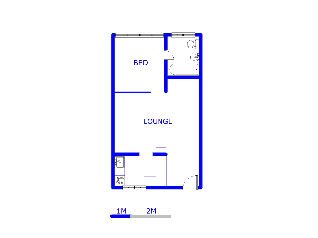Floor plan of the property in Gezina