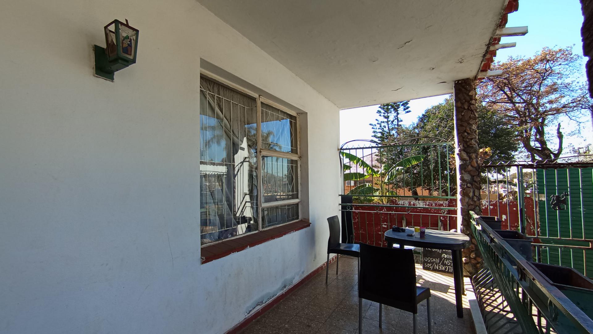 Patio of property in Bezuidenhout Valley