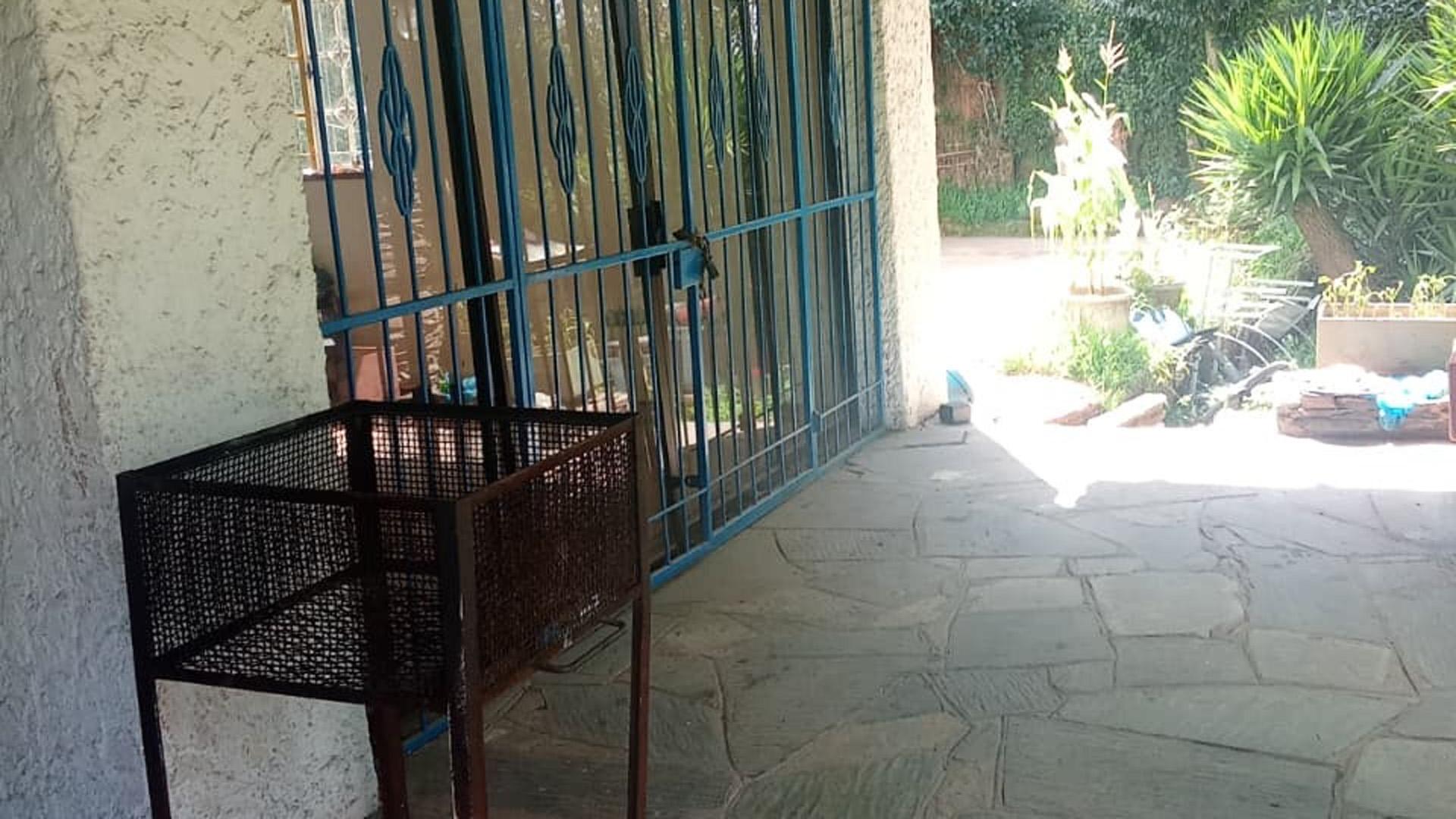 Patio of property in Bezuidenhout Valley