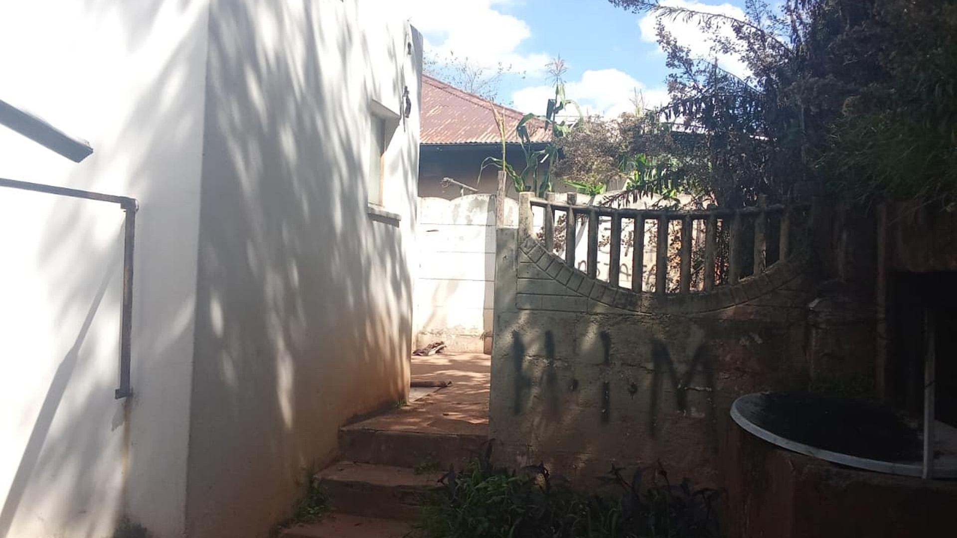 Backyard of property in Bezuidenhout Valley