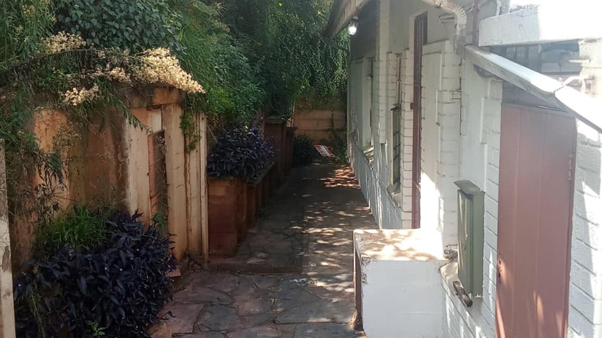 Backyard of property in Bezuidenhout Valley