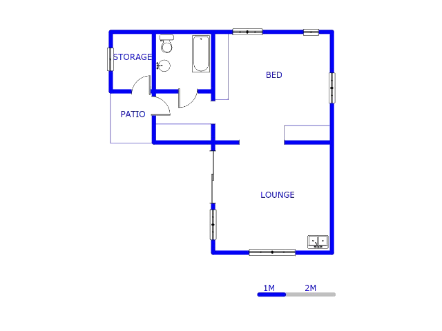 Floor plan of the property in Rangeview