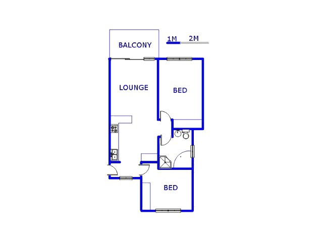 Floor plan of the property in Brentwood Park AH