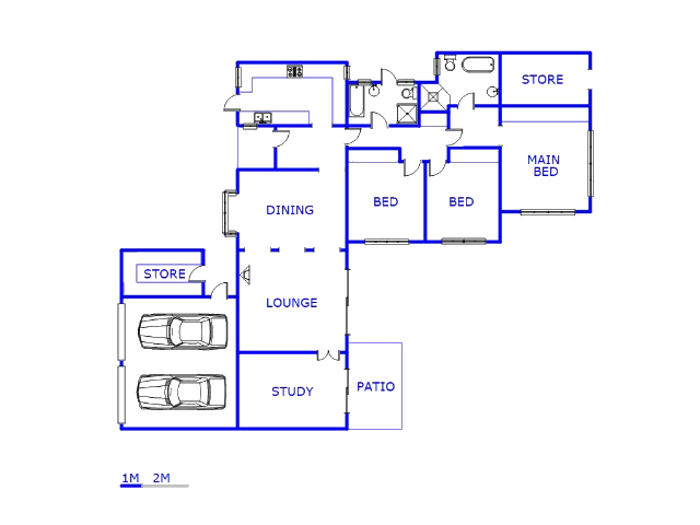 Floor plan of the property in Paulshof