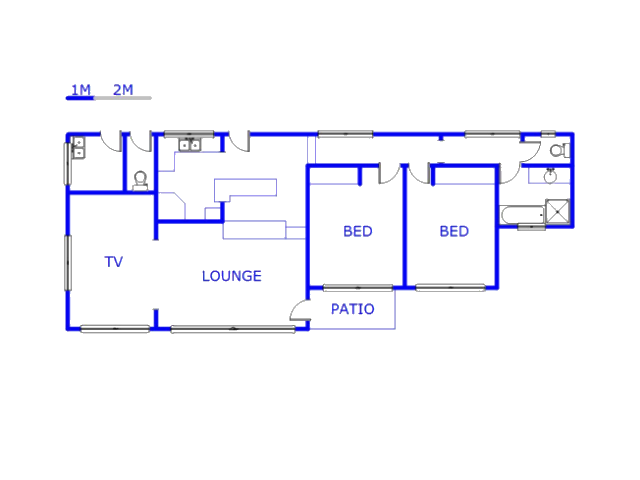 Floor plan of the property in Uvongo